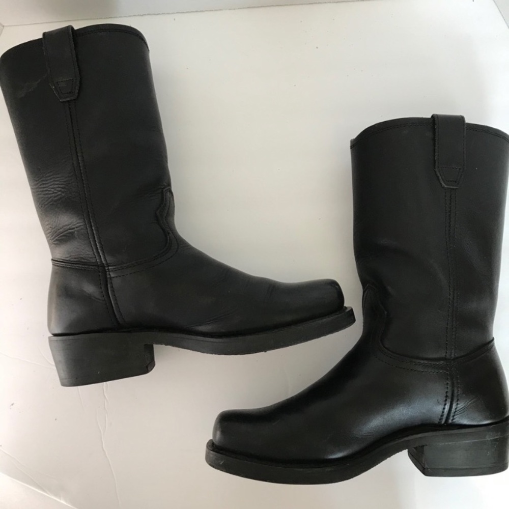 Black Dingo Motorcycle Square Toe Boot 8M